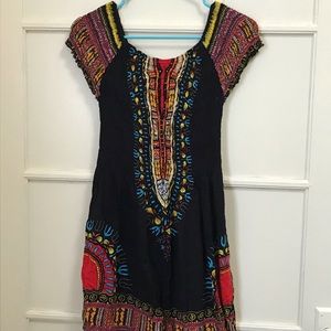 Colorful mini dress